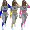 Kadın Trailsits Designer Marka Jogging Suit İki Parça Set Uzun Kollu Leydi Kıyafetler Pembe Baskı Pantolon Ter Ter Ter Tersorular Spor Giyim 2022 Sonbahar Kış Kıyafetleri 3972-2