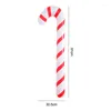 Juldekorationer 90 cm Uppbl￥sbara godis kryckor Xmas PVC Cane Year Holiday Home Party Decoration