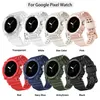TPU Straps Band Pulseira Anti-Drop Protetive Case Prote￧￣o Integrada de pe￧as de uma pe￧a Strap Bands Smartwatch WatchBand Accessorie para Google Pixel Watch Watch