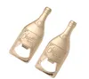 Champanhe Bottle Shape Bottle Abridor de cerveja Soda Drink Sorkscrew Birthday Wedding Gênero Revelação Festa Favor Favor Gift