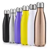 Home 500ml/750ml Water Bottles Coke Mug Stainless Steel Bottles Insulation Cups Thermoses Fashion Movement Vacuum Cup LT147