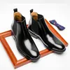 Chaussures habillées en cuir véritable bottes pour hommes Style britannique hommes bottes en cuir de haute qualité hommes bottines légères confortables chaussures habillées 221031
