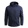 Men's Jackets Spring And Autumn Men's Outdoor Camping Mountaineering Jacket 2022 Breathable Waterproof Hoodie Windbreaker