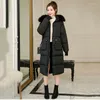 Women's Trench Coats Hoodie Winter Jacket Women Plus Size Womens Parkas Thicken Outerwear Solid Hooded Short Female Slim Long Section Hoody