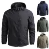 Men's Jackets Spring And Autumn Men's Outdoor Camping Mountaineering Jacket 2022 Breathable Waterproof Hoodie Windbreaker