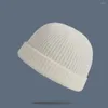 Casquettes de balle en cours d'exécution unisexe mode chaud hiver décontracté chapeau tricoté couleur unie tout poids