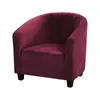 Tampas de cadeira 1pc Velvet Club poltrona Sofá trecho Slipcovers Tampa de sofá removível para recepção da sala de estar para balcão