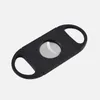 Plastic Cigar Cutter Knife Small Manual Double Blades Cigars Scissors Metal Cut Devices Tools Smoking Accessories