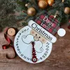 Christmas Decorations 2022 Wooden Ornaments Creative Countdown Home Decoration Festive Party Supplies