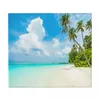Table Mats Drying Mat Beautiful Beach And Tropical Sea Heat Insulation Holder Dish Cup Draining Pad Kitchenware