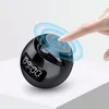 AI -högtalare Smart Bluetooth -högtalare Hemrum Dekora Alarmklocka med LED -display FM Radio Färgglada ljus TF -kort Mp3 Player Tabell 221101