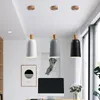 Chandeliers Nordic Creative Personality Industrial Style Restaurant Milk Tea Shop Cafe Bar Modern Minimalist Solid Wood Lampshade Chandelier