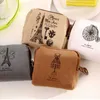 Wallets Vintage Classic Women Man Canvas Coin Purse Zip Wallet Small Mini Bag Case Pouch Holder Retro Money Bags Gift L221101