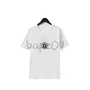 Designer de mode Mens T-shirt Polo Shirt De Luxe Cercle Lettre Imprimer Col Rond À Manches Courtes T-Shirt Décontracté Top Noir Blanc Asiatique Taille S-2XL