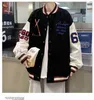 フーディーフードスプリングと秋のコーデュロイジャケットメンズファッションブランドルーズカラー韓国学生カップル野球ジャケットに一致する