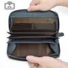 Portefeuilles Merk Women koppeling Wallets Luxe ritsrust echt leer lange portemonnee blokkeren grote capaciteit cowhide telefoonportel voor vrouwelijke L221101