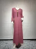 Muzułmańskie sukienki Special Targe Bliski Wschód Złota Seria Talia Rope Craft Arab Lady Abaya Party Suknia AB249