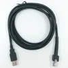 100pcs كابل بيانات خط مستقيم USB 2M للرمز LS2208 LS4208 DS6708 LS1203