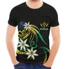 Erkek Tişörtleri Kosrae Style Erkekler Yuvarlak Boyun Kısa Kollu Şık İnce T-Shirt Tutten Tip Baskı İlkbahar ve Yaz Günlük Spor ŞEKİL