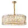 H￤nglampor Post Modern Light Luxury Crystal E14 LED Lamp Atmosphere vardagsrum mat inomhus dekoration h￤ngande lykt￤ndare