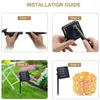 Str￤ngar LED Solar Lamp String Lights 8 Modes 100/200/300LEDS Fairy Holiday Christmas Party Garden Waterproof Garland Decor 12/22/32m