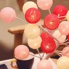 Table Lamps Cotton Ball LED Garland String Lights Christmas Tree Decorations Fairy Balls Decoration Battery USB Lamp
