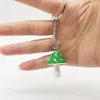 Cute Plant Mushroom Key Rings for Women Cartoon Resin 8 Color Keychains Girl Children Bag Pendant DIY Jewelry Gifts1081127