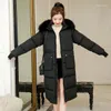 Women's Trench Coats Hoodie Winter Jacket Women Plus Size Womens Parkas Thicken Outerwear Solid Hooded Short Female Slim Long Section Hoody