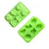 6-Cavity Christmas Tree Silicone Mold Socks and Bells Chocolate Cookies Cake Handmited Soap Non-Stick Mold Baking Tool MJ1000