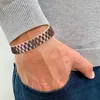 Armreif ZG Trending Products Armband für Paare Trendöffnung Verstellbarer Magnetgittermagnet Unisex-Schmuck