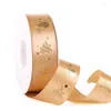 Party Masks M2EA 25 Yards Christmas Ribbons Gold Foil Snowflake Patterns Shimmer Bow DIY Craft