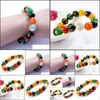 Beaded 3Win Colorf Gilded Mantra Natural Beads Bracelet Buddhist Jewelry Rosary Bracelets For Gifts Women/Men Drop Delivery 2022 Dhx2Z