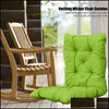 Cushion/Decorative Pillow Pillow Long Mat For Recliner Rocking Rattan Chair Folding Garden Sun Lounge Seat Sofa Tatami Drop Delivery Dh32Z