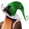 Boinas 5 cores Chapéus de Natal Festa de moda Felta Elf Hat Holiday Tema Cosplay Roupas Adeços de Cabeça Decorações de Cabeça