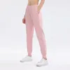 LL Women Yoga Jogging Ladies High Waist Sweatpants Fleece Gym Sweater Stretch Pants Fitness Autumn