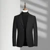 Men's Tracksuits Autumn Men's Suit Casual Business Fashion Short Tweed Coat