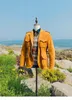 Men's Jackets Comfortable Size J-130 And European Beautiful Zealand A-grade Velvet Deerskin Mid-Length Retro Safari Jacket