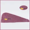 Towel Fashion Embroidery Women Bath Hair Quick Drying Microfiber Dry Towels For Adults Turban Home Textile