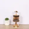 Storage Bottles Vintage Metal Hollow Jar Exquisite Glass Container Candy Jewelry Box Candle Holder Home Decor