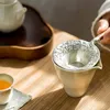 Filtro de colador de té de estaño puro, juego de té de Kung Fu de hojas, infusor creativo hecho a mano, coladores de té y café, accesorios de cocina, tetera
