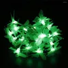 Strings LED Butterfly String Lights Decoration 2m Christmas Year's Decorative Lamps Battery Flash Flower Garlands USB Fairy Light