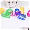 Cat Toys Whole 4 PCSpack Cat Toys Plastic Spring Cats Toy Interactive Play Ball Pet Supplies Drop Delivery 2022 Home Garde4396721