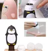 120pcs/lote 90ml Penguin Penmone Viagem de silicone Pressione Pressione para o shampoo de lo￧￣o