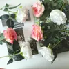 Dekorative Blumen, 30 x 8 cm, künstliche Seidenblumen, Rosen-Accessoires für Zuhause, Schlafzimmer, Braut, Hochzeiten und Veranstaltungen, Weihnachtsdekoration, weiß, rosa