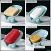 Zeepgerechten bladvorm zeep afvoerhouder met zuignap doucho -doos spons opbergplaat bak badkamer keukenbenodigdheden drop deli dhqfz