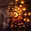 Strings LED Spider Web Lights Halloween Party Decor Lighting String Indoor Terrifying Atmosphere Lamp Haunted House Decoration