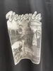 Heren T Shirts 2022 Luxe Venezia Gedrukt Vrouwen Mannen Tees Hiphop Casual Katoenen Shirt