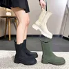 HBP Designer Boots Woman Shoes Winter Summer For Women New Chimney Thick Soled Side Zipper Martin High Chelsea Short 220816