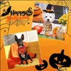 Andere hondenbenodigdheden 20 stuks Halloween Dog Bandanas Pumpkin Ghost Triangle Scarf Bibs Pet Plaid Kerchiefs voor kleine medium groot huisdier DHRWQ