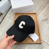 Boll Caps Classic Style Trend Men's and Women's Summer Fashion Baseball Cap Cotton C-formad klistermärke Tyg Frosted Retro Sun Hat